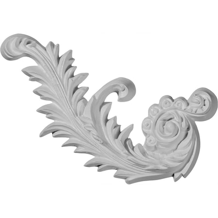 Ekena Millwork 7 7/8"W x 4 1/8"H x 3/4"P Medway Scroll Onlay, Left ONL07X04ME-L